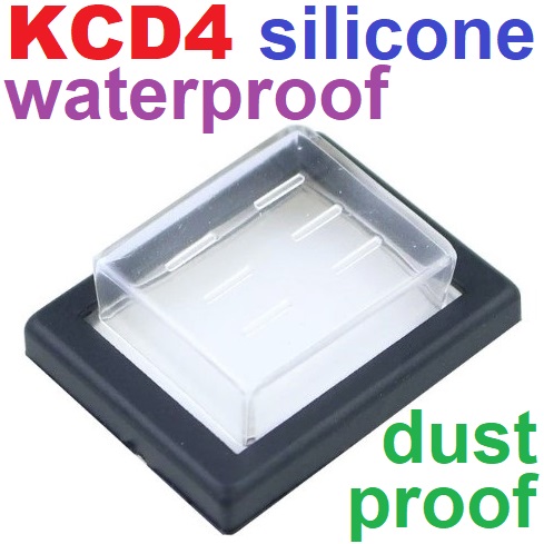 KCD4 series hull switch cover, 35x29mm. waterproof and dust-proof cap, transparent silicone seal cover. Mounting Hole Rectangle Waterproof Protect Cap For The 25x31mm Rocker Switch ฝาครอบยาง กันน้ำ กันฝุ่น