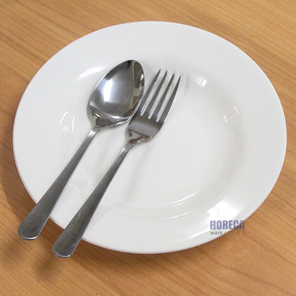 จานก้นลึก 8" สีครีม โฟเซรามิค