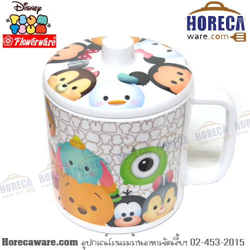 ทีซูมซูม แก้วน้ำมีหู+ฝา 4" ฟลาวเวอร์แวร์-ใหม่ [cl2639-4]