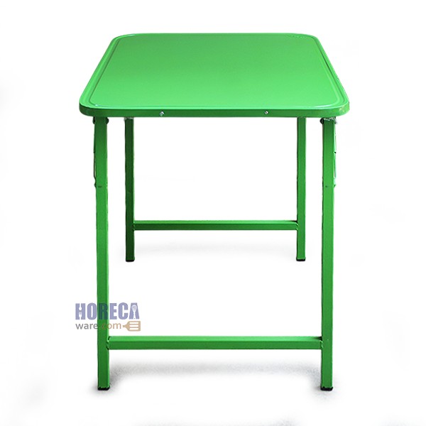โต๊ะพับ โต๊ะซีฟู้ด ขาเหลี่ยมสวิง 3ฟุต 90ซม. สีเขียว ตราเอ็นเอฟ