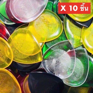 ปิ๊กกีตาร์ 10 ชิ้น ปิ๊กกีต้าร์ Aliceเนื้อใส ขนาดความหนา 2.0 mm.