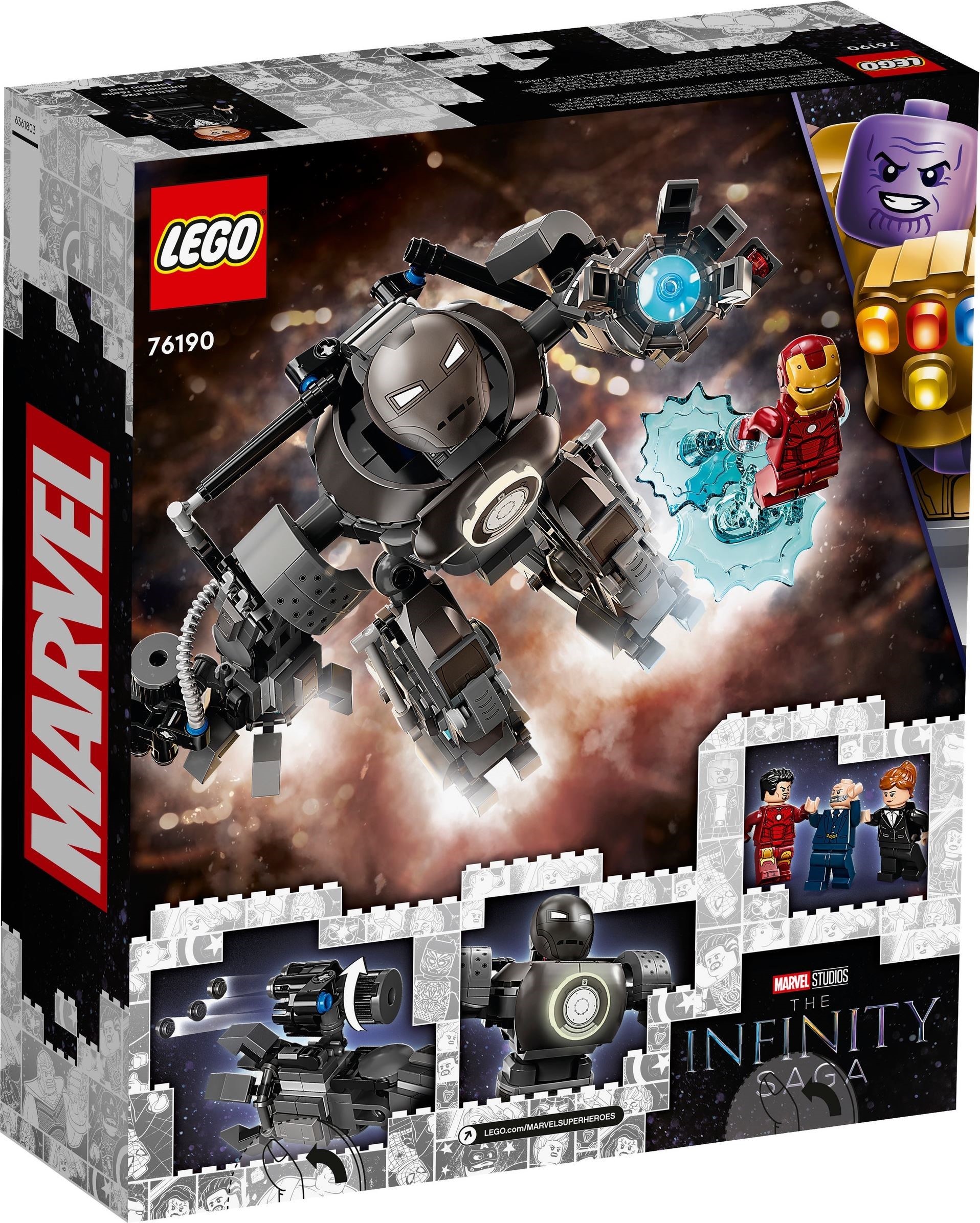 LEGO SuperHeores Marvel THE INFINITY SAGA เลโก้ 76190: Iron Man: Iron Monger Mayhem