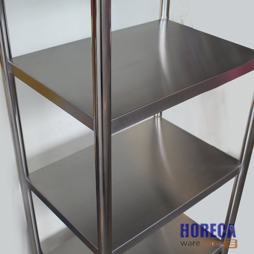 ชั้นอเนกประสงค์ทึบ 4 ชั้น เกรด201 สำหรับวางจานชาม ตราแมสเตอร์แวร์