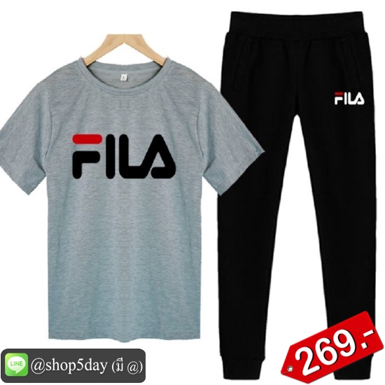 🔥Fila ฟิลล่า ชุดเซ็ท เสื้อ+กางเกง