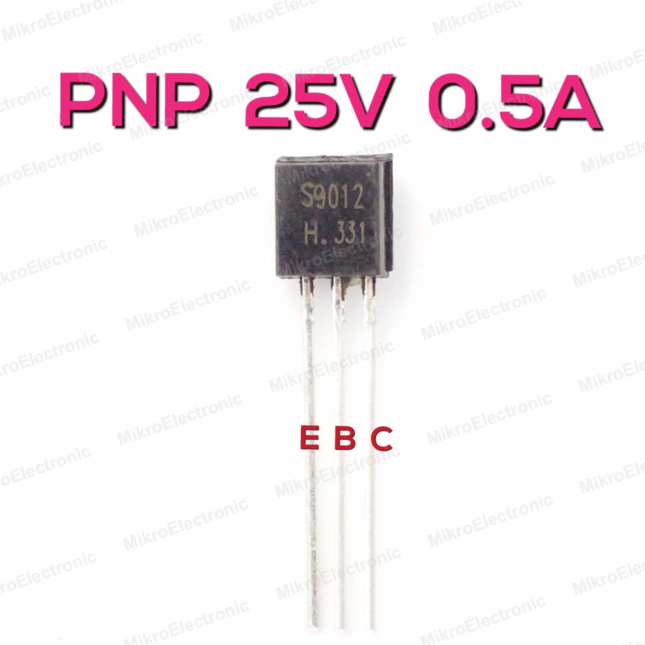 ทรานซิสเตอร์ S9012 PNP 25V 0.5A