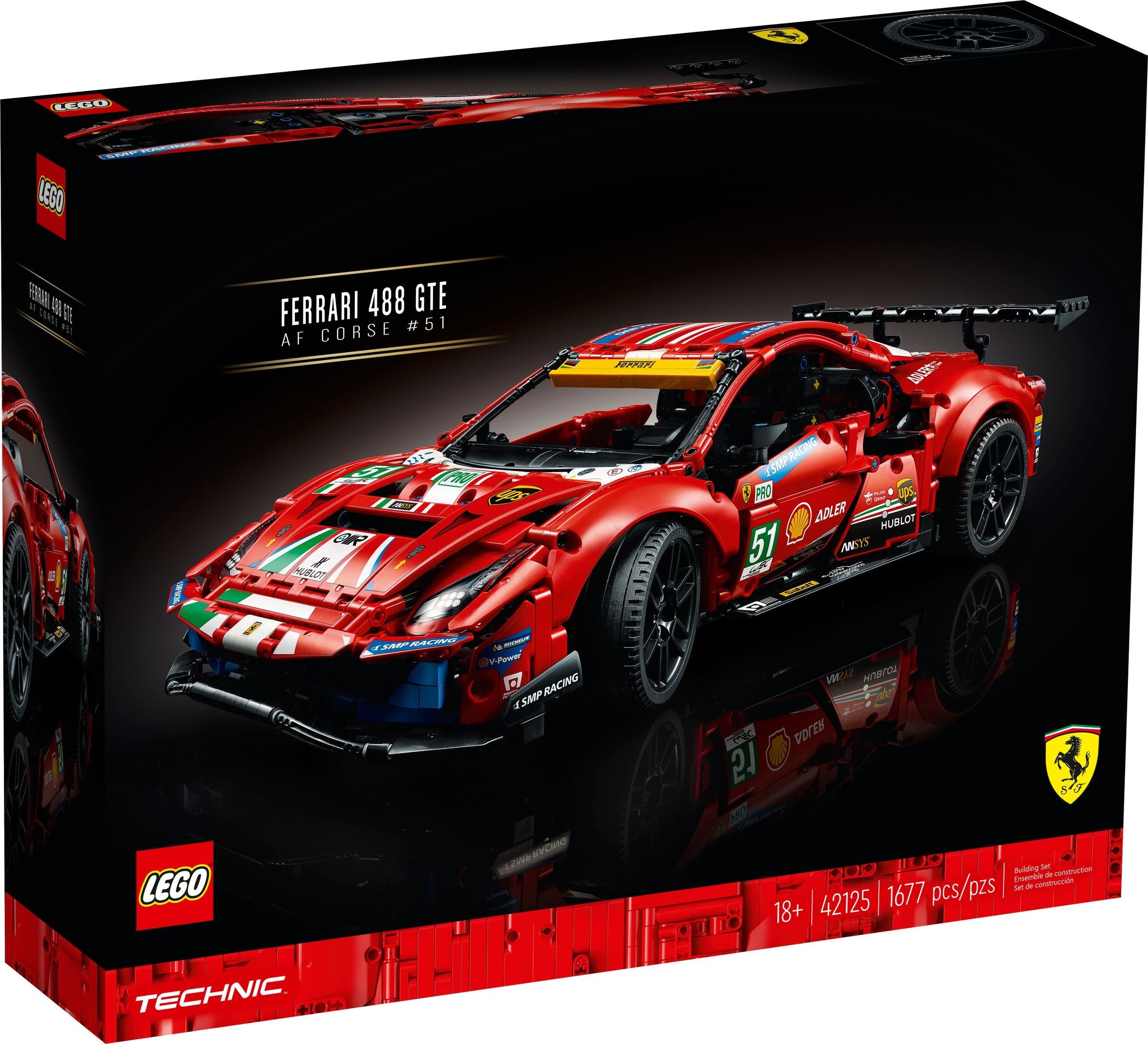 LEGO 42125 เลโก้ Technic Ferrari 488 GTE “AF Corse #51”