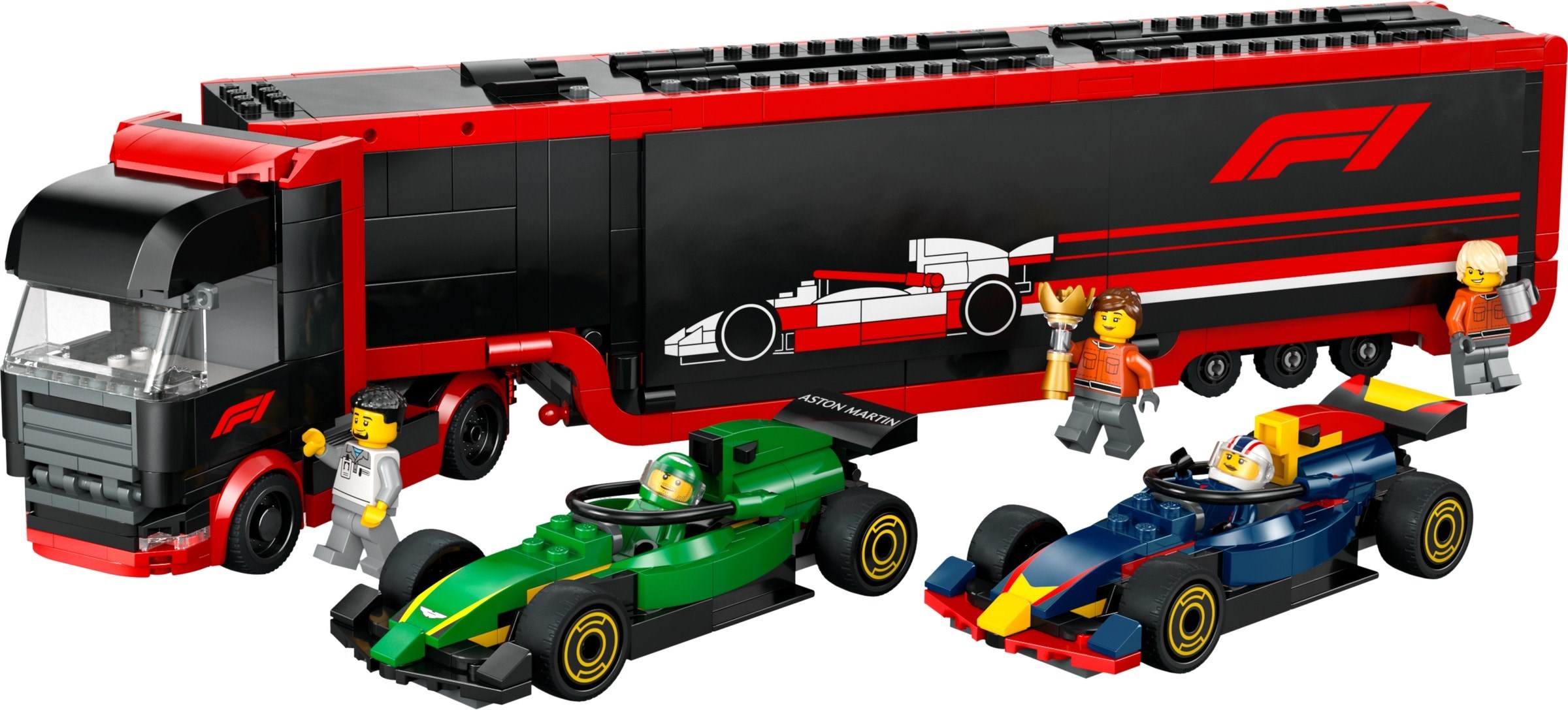 LEGO City เลโก้ 60445 F1 Truck with RB20 & AMR24 F1 Cars
