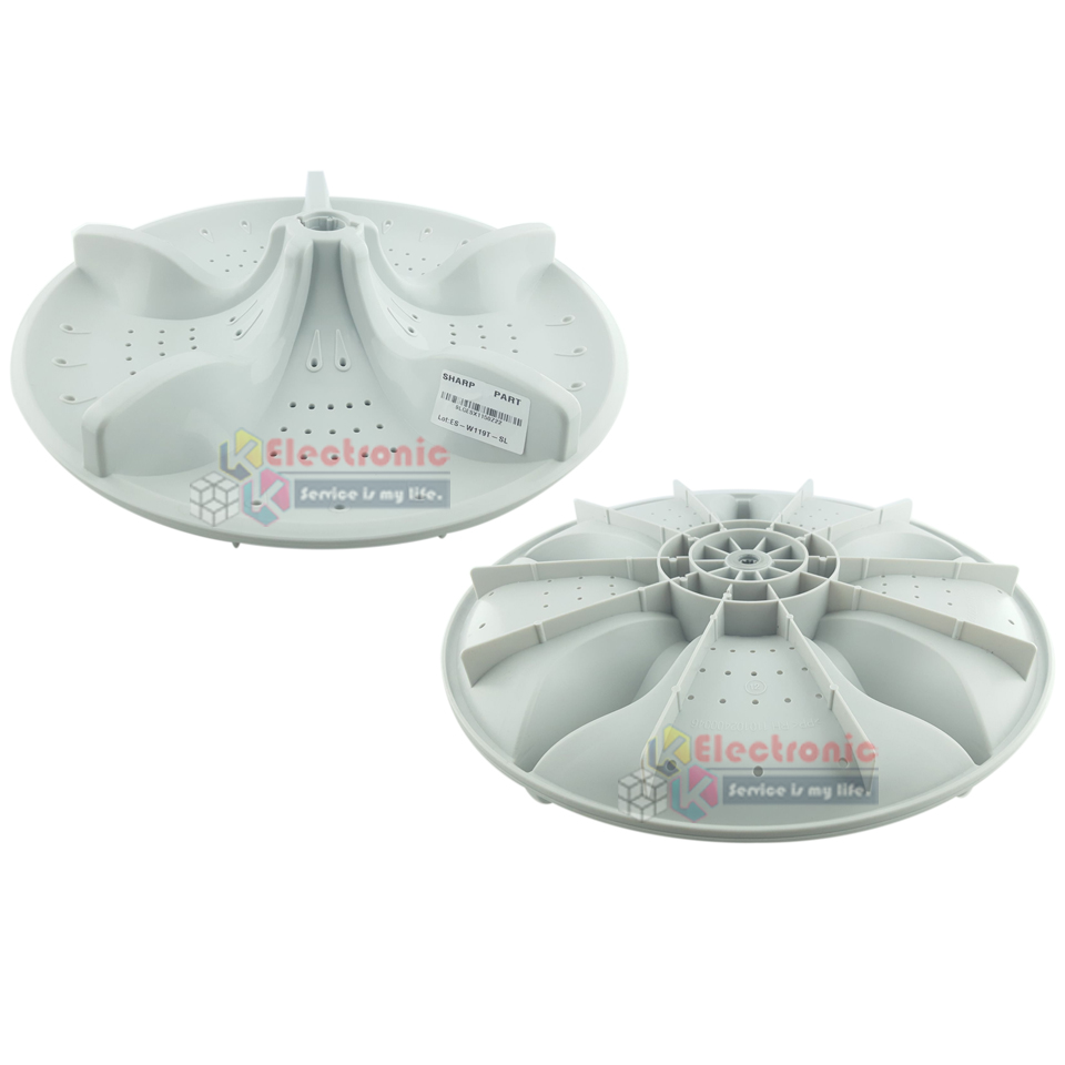 ใบพัดซักเครื่องซัก SHARP-ชาร์ป รุ่น ES-W119T-SL ขนาด 39 เซนติเมตร รูแกน 11 ฟันเฟือง_อะไหล่แท้ สามารถใช้กับเครื่องซักผ้าทั่วไป