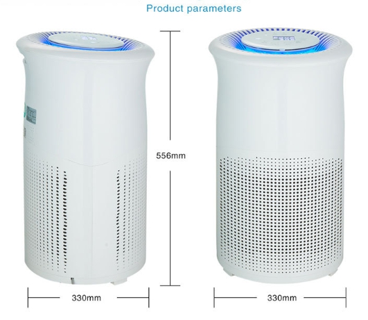เครื่องฟอกอากาศกรองอากาศAir Purifier มาตรฐานPM2.5 รุ่นJH-1701สีขาว ราคาถูก เหมาะสำหรับขนาดห้อง41-60 ตรม.
