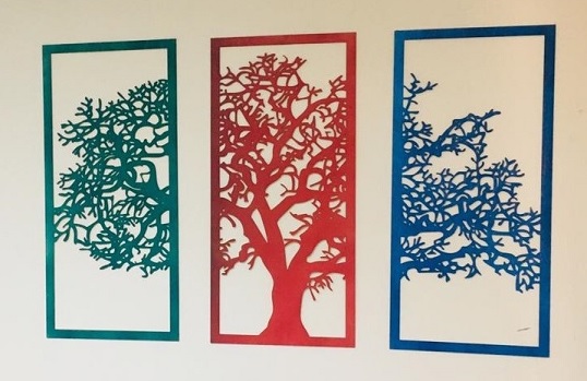 งานฉลุลาย ต้นไม้ ขนาด 120*60 ซม.