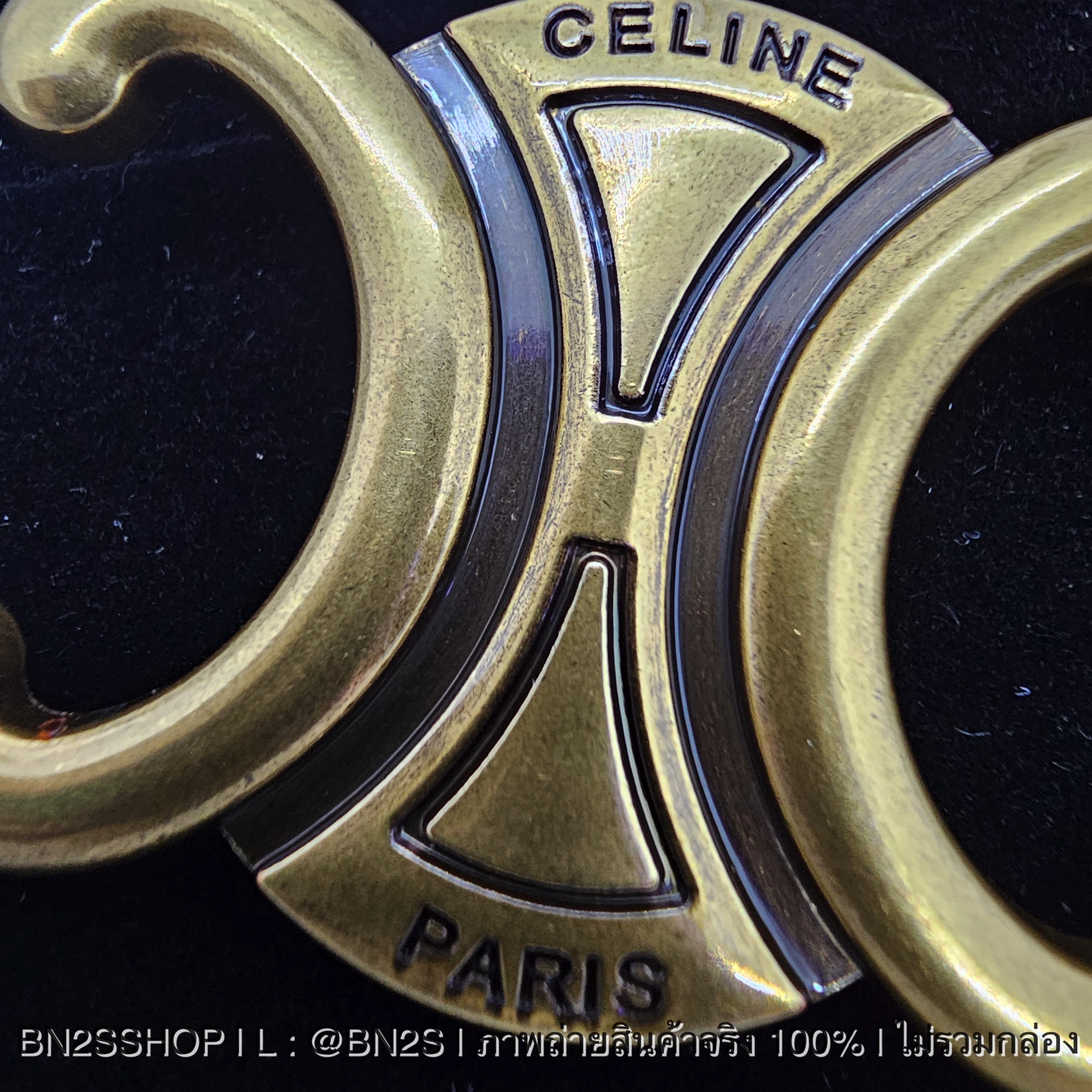 CELINE LOGO BROOCH เข็มกลัดโลโก้ซีลีน อะไหล่ทอง