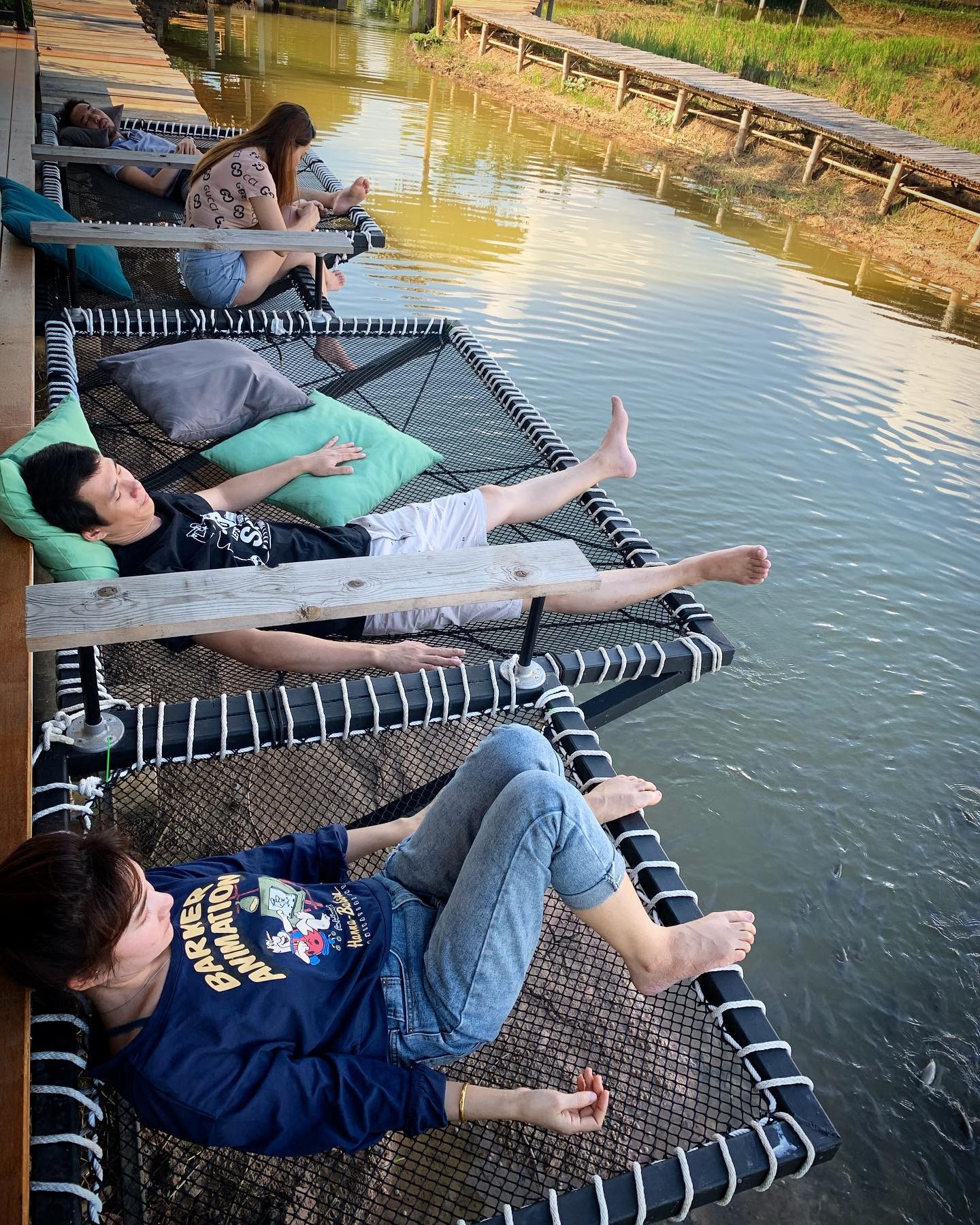Hammock เปลตาข่ายนั่งเล่น ตาข่ายเช็คอินคาเฟ่ ตาข่ายกันตก