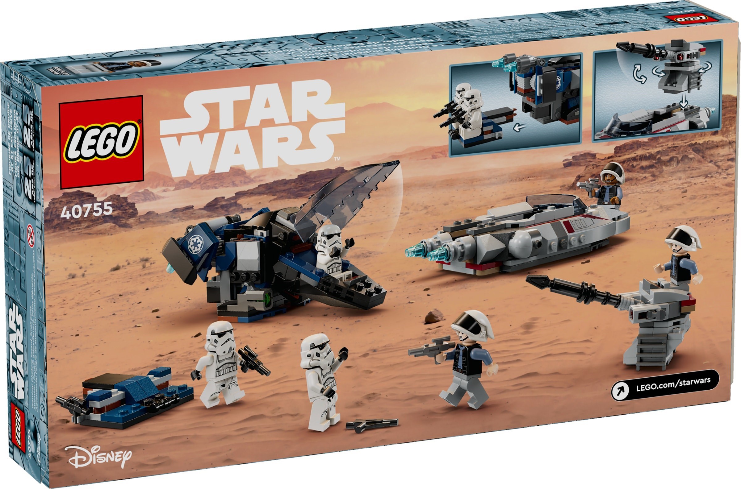 LEGO Star Wars เลโก้ 40755 Imperial Dropship vs. Rebel Scout Speeder