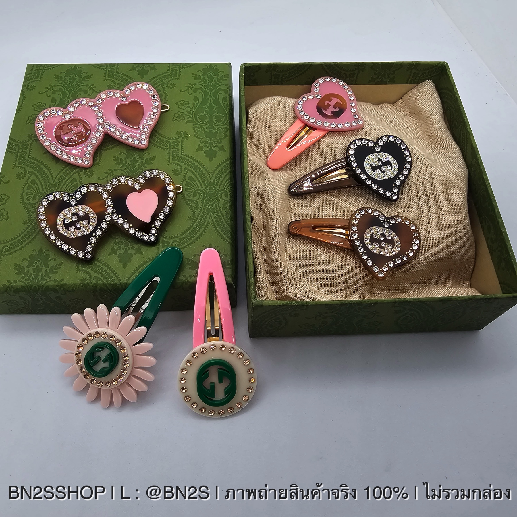 Gucci Gucci Kids Flower Appliqué Hair Clip กิ๊บหนีบผมกุชชี้ รูปดอกทานตะวัน