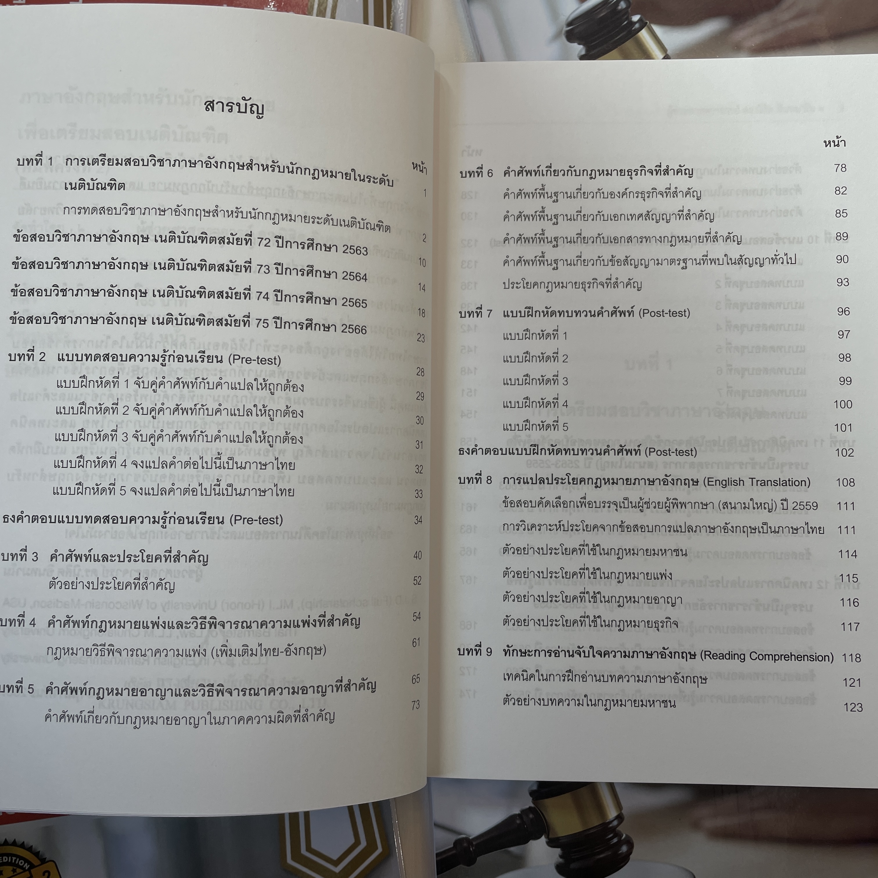 (มีตำหนิ)ภาษาอังกฤษ สำหรับนักกฎหมาย เพื่อเตรียมสอบเนติบัณฑิต English for Lawyers / ผศ.ดร.นิสิต อินทมาโน / พิมพ์:มี.ค.67