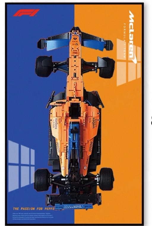 Display frame สำหรับ Lego Technic เลโก้ 42141 McLaren Formula 1 Race Car