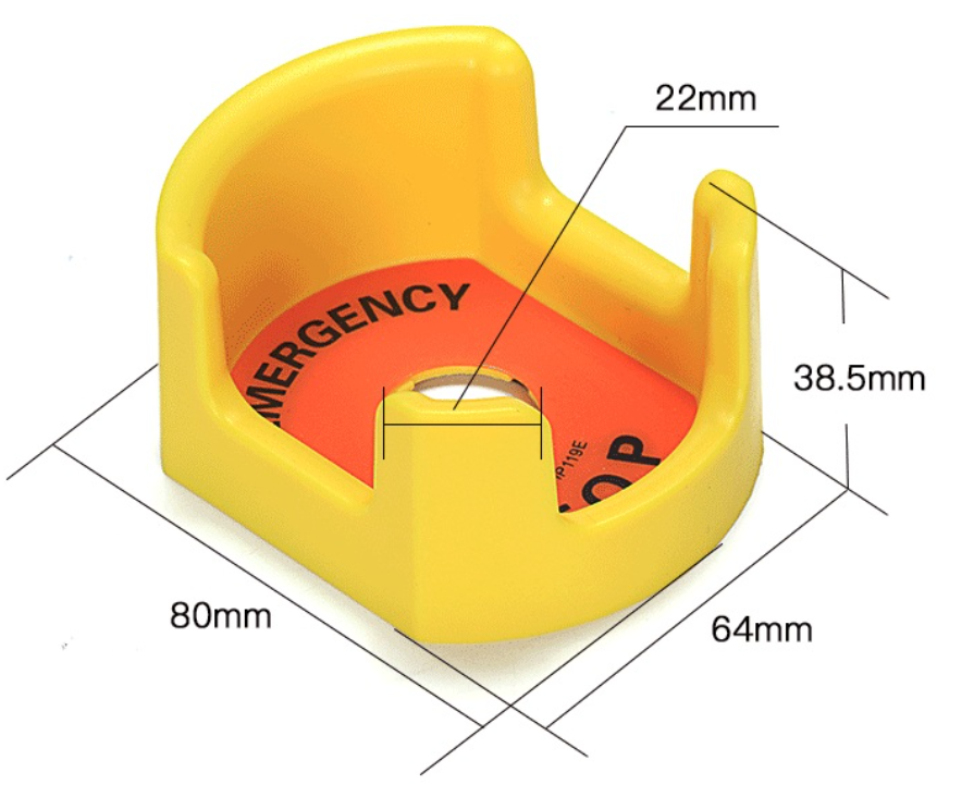 ฝาครอบป้องกันปุ่มหยุดฉุกเฉิน F22-12-22mm. Emergency Stop Protection Cover Switch