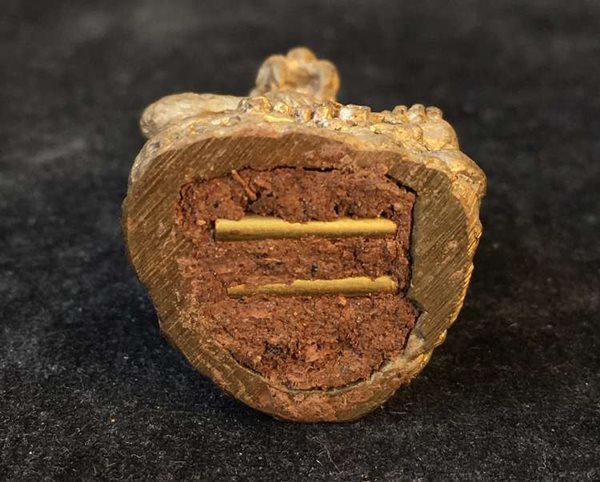 ปู่เสือ พ่อปู่เสือ ฤาษีปู่เสือ ปู่เสือแสนเฮง หลวงปู่แสน ปสนฺโน วัดบ้านหนองจิก จ.ศรีสะเกษ รุ่นปู่เสือแสนเฮง เนื้อทองลำอู่ หมายเลข ๑๕๔๐