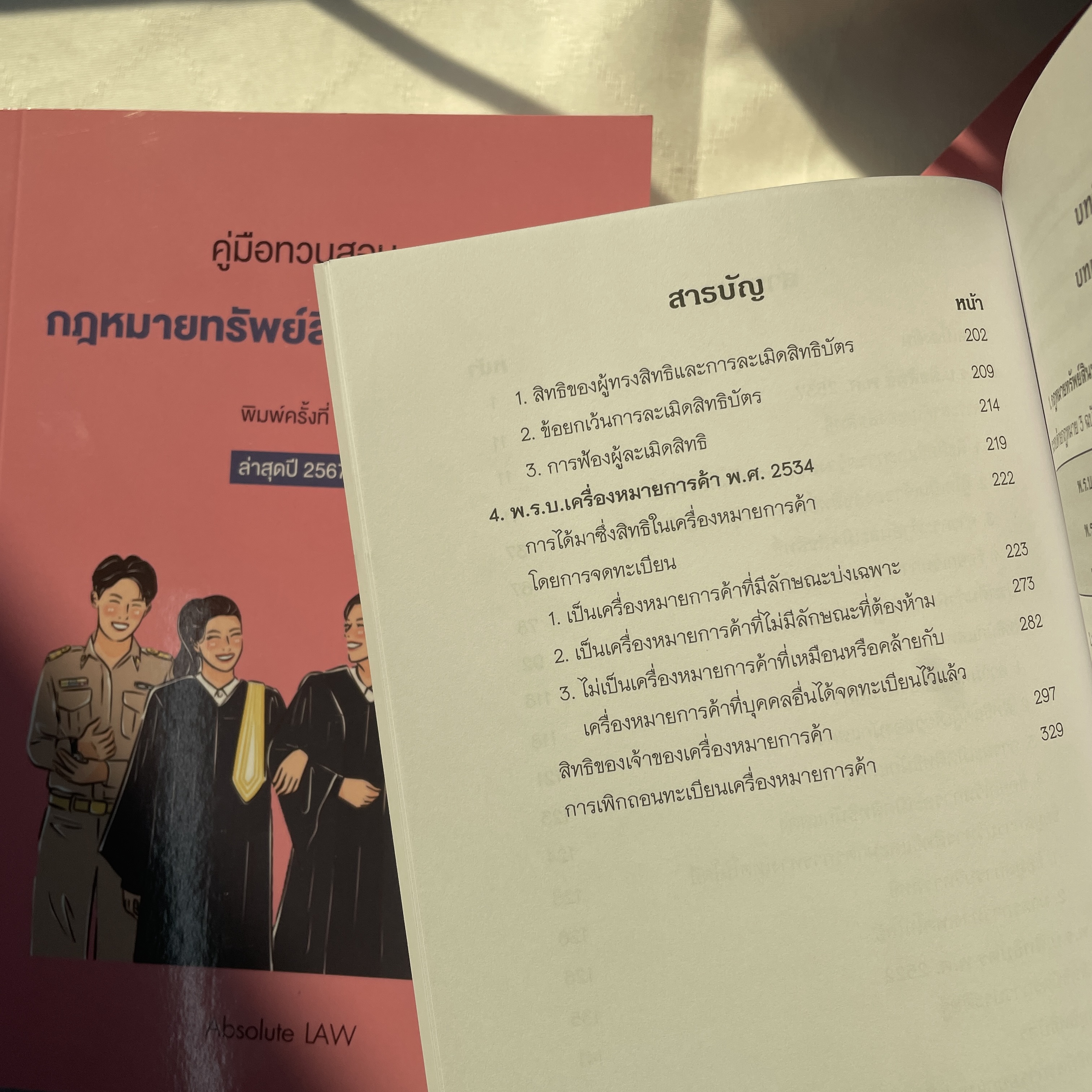 (ห่อปก)คู่มือทวนสอบ กฎหมายทรัพย์สินทางปัญญา / โดย Absolute Law / ปีที่พิมพ์ : มกราคม 2567 (ครั้งที่ 5)