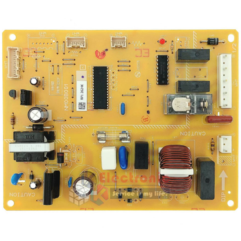 แผงบอร์ดตู้เย็นMITSUBISHI/แผงตู้เย็นมิตซูบิชิ รุ่น MR-F21E/MR-FB21E/MR-F21H/MR-F23E/MR-F26E *อะไหล่แท้*ใช้ได้กับทุกรุ่นที่ทางร้านระบุไว้