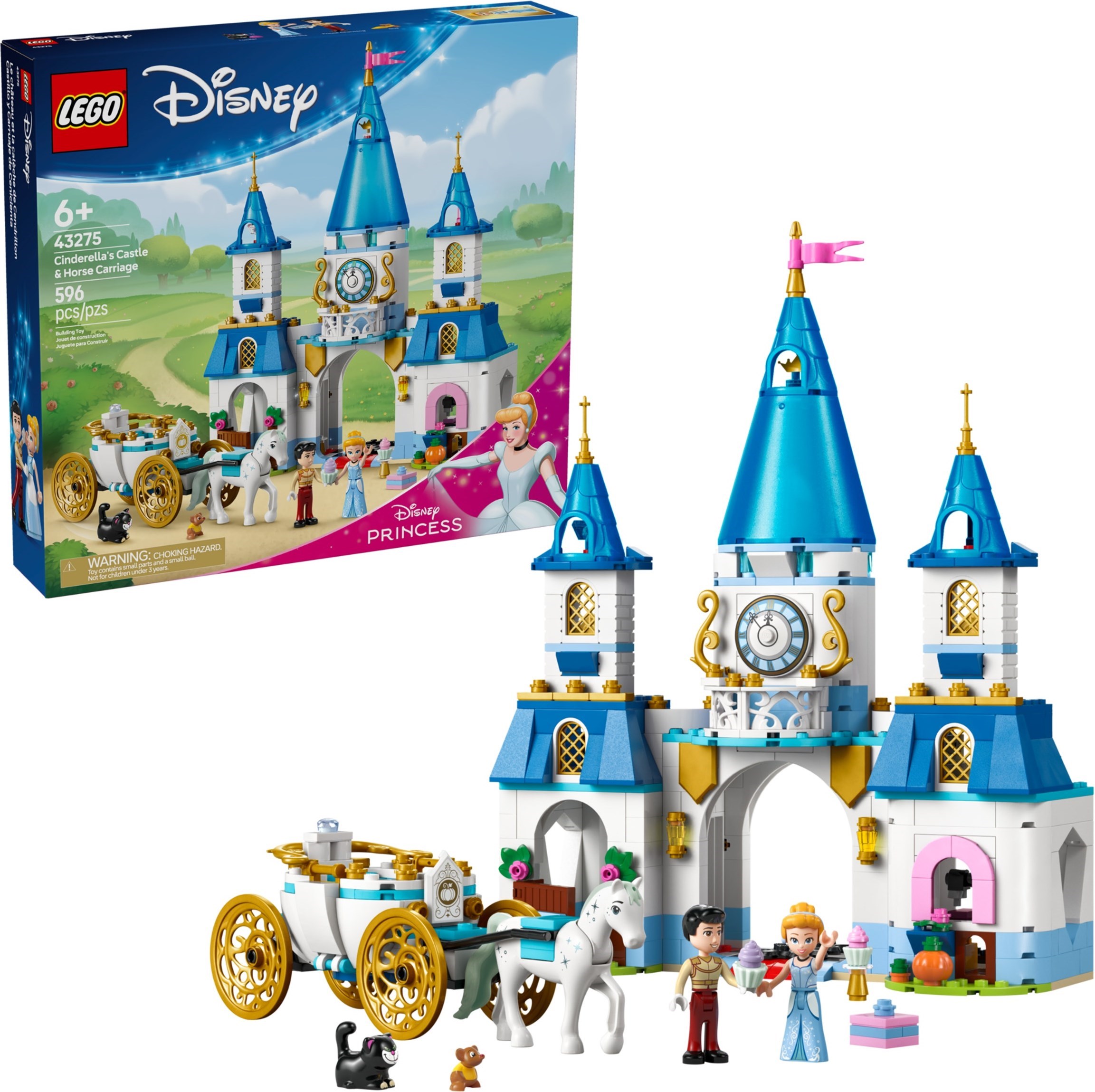 LEGO Disney เลโก้ 43275 Cinderella's Castle & Horse Carriage