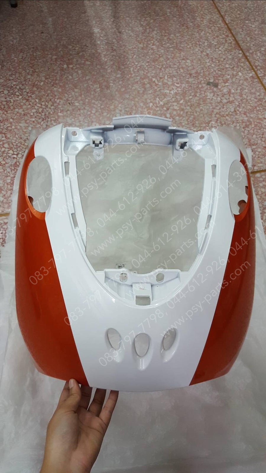 บังลม FINO แท้ๆ สีส้ม/ขาว 4D0-F8311-00-2X Yamaha