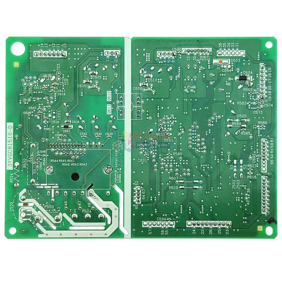 แผงบอร์ดตู้เย็น TOSHIBA(โตชิบา)รุ่น*GR-AG58KD/GR-AG66KA*อะไหล่แท้*ใช้ได้กับทุกรุ่นที่ทางร้านระบุไว้*ใช้กับคอมเพรสเซอร์DZ100V1A