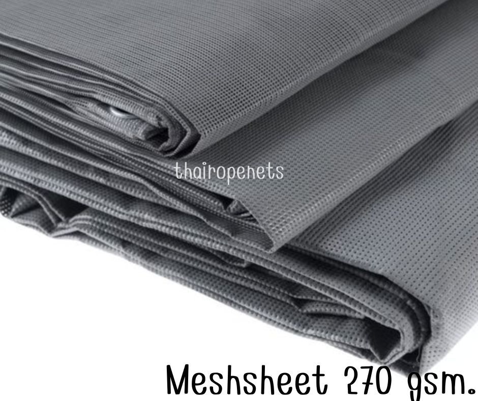 Mesh Sheet Safetynets เมทชีทตาข่ายกันตก ขนาด 1.88x50 m. มีความหนาให้เลือกหลายขนาด นำเข้าจากประเทศญี่ปุ่น ไม่ใช่สแลน แข็งแรงทนทาน ผลิตจากวัสดุ PVC Polyester ผสมสารป้องกัน UV