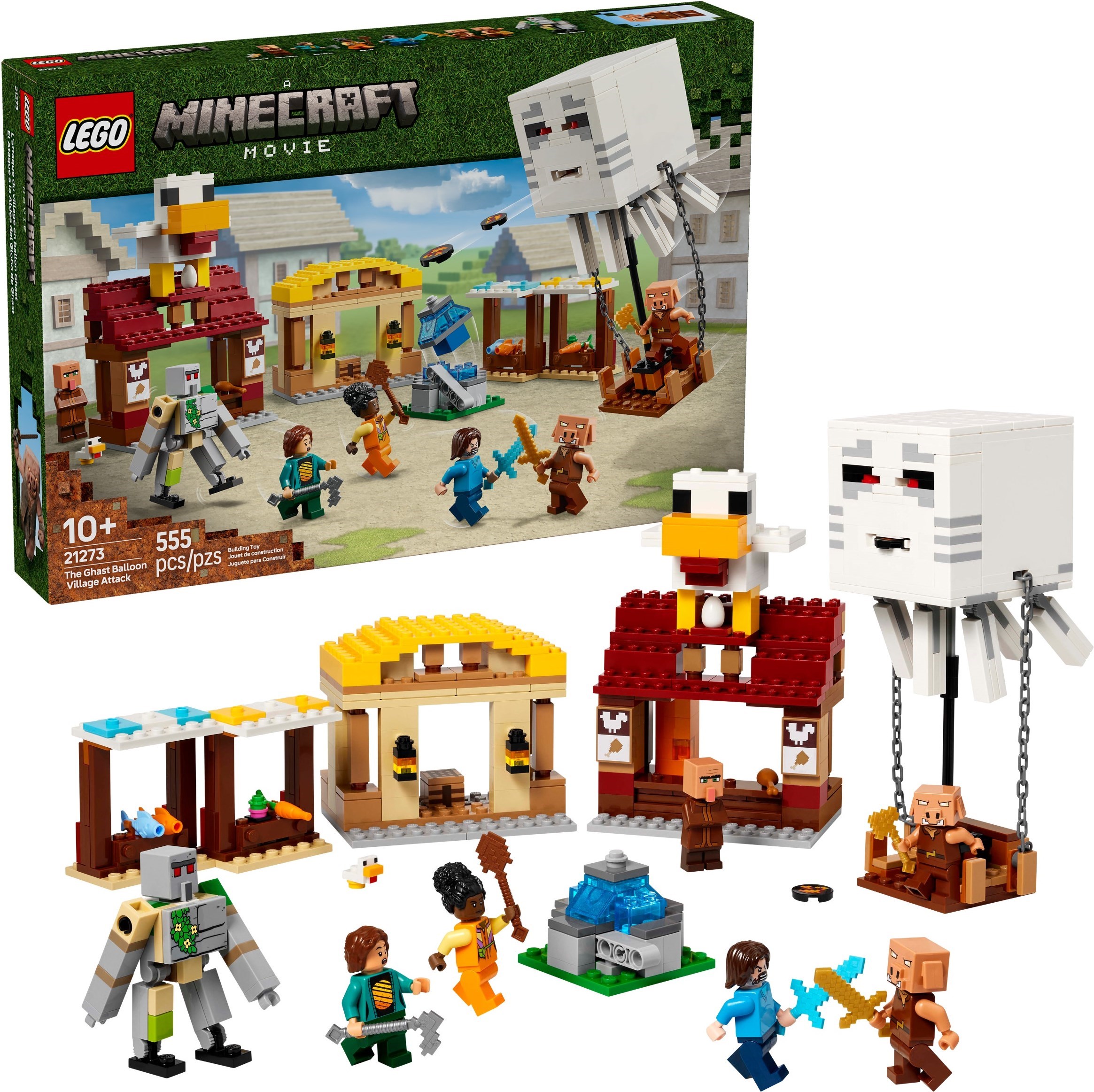 LEGO Minecraft เลโก้ 21273 The Ghast Balloon Village Attack