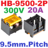 HB-9500-2P Terminal Block 300V 20A pitch 9.5mm Covered Connector