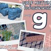 ตาข่ายซ้อมตีกอล์ฟ สีฟ้า ความสูง 9 เมตร Golf netting ขนาด 2 mm. ช่องตา 2.5x2.5 cm.กดเลือกความยาวตามต้องการได้เลย