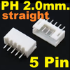 JST PH2.0 mm. ขาตรง 5 ขา connector 5Pin Pitch 2.0 mm. straight Terminal Male Plug socket PCB connector ขั้วต่อคอนเน็กเตอร์ ตัวผู้