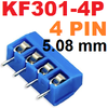 Terminal Block 4Pin Pitch 5.08mm KF301 ฺblue color Screw Terminal Block Connector 4 Pin