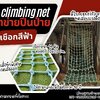 ตาข่ายปีนป่ายเชือกใยยักษ์สีฟ้า ขนาด 14 mm.ช่องตา 20 x 20 cm. มีใบ Certificate ทดสอบแรงดึง เชือกพรีเมี่ยมสั่งทำพิเศษ เกรดส่งออก