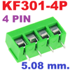 Terminal Block 4Pin Pitch 5.08mm KF301 ฺGreen color Screw Terminal Block Connector 4 Pin