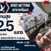 ตาข่ายกันนกในโรงงานอุตสาหกรรม bird netting ความสูง 2.5 เมตร รุ่นเชือกหนา 1.5 มิล ผสมสารป้องกัน UV-Protection อายุการใช้งานกลางแจ้ง มากกว่า 7-8 ปี