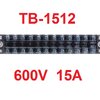 TB-1512 เทอร์มินอล บล็อก 600V 15A TB Series 12 Positions Ways Dual Row Barrier Screw Terminal Block Wire Connector