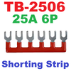 TB-2506 จั้มเปอร์ สำหรับเทอร์มินอลบล็อก 6 ช่อง Jumper Bar for Terminal Block 6 pin Connector Bar