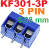 Terminal Block 3Pin Pitch 5.08mm KF301 ฺblue color Screw Terminal Block Connector 3 Pin