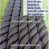 เชือกสีดำ Polyester Rope Grade A เชือกโพลีเอสเตอร์ 14 mm. ยาว 200 m.