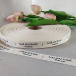 ป้ายคอเสื้อ เทปละเอียด 1.5 ซม.พิมพ์ดำ 1 ม้วน