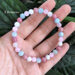 🤍มูนสโตน💖โรโดไนต์💙อความารีน 💖โรสควอตซ์