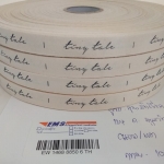 ป้ายคอเสื้อ เทปละเอียด 1.5 ซม.พิมพ์เทา 4 ม้วน