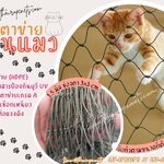 ตาข่ายกั้นแมว ตาข่ายกันแมวออก ตาข่ายกั้นบริเวณ ตาข่ายผสมสาารป้องกันUV ตาข่ายแข็งแรง ทนทาน ใช้งานได้ยาวนาน