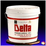 สีน้ำอะครีลิค เดลต้า เกรดพรีเมี่ยม (สำหรับภายนอก) Delta Premium Acrylic 100% for Exterior
