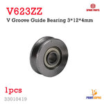 3D part V623ZZ V Groove Roller Wheel Ball Bearings 3x12x4 mm 3D Printer Part