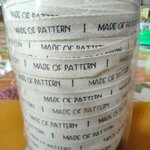 ป้ายคอเสื้อ เนื้อคอตต้อนก้างปลา 1.3 ซม.พิมพ์ดำ 1 ม้วน