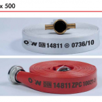 สายดับเพลิง OSW ผ้าใบ รุ่น SYNTEX 500 สีแดง