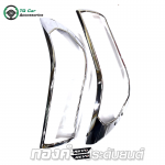 ครอบไฟหน้า (ชุบโครเมียม โลโก้ดำ) Toyota Revo