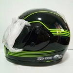 AVEX หมวกกันน็อคเต็มใบ ราคาถูก รุ่นXR-503 สีดำเงา-เขียว แว่นดำ